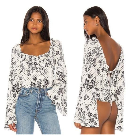 Free People Tops - NWOT Free People One On One Date Bodysuit, Ivory